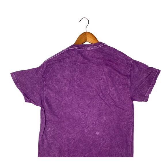 Nirvana Vintage Style Smile Back Short Sleeve Unisex T Shirt Crew Neck M Purple - Picture 6 of 15